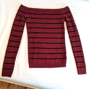 Off shoulder sweater